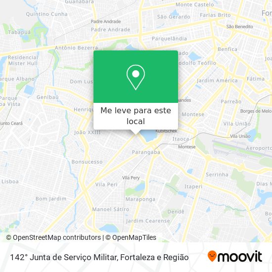 142° Junta de Serviço Militar mapa