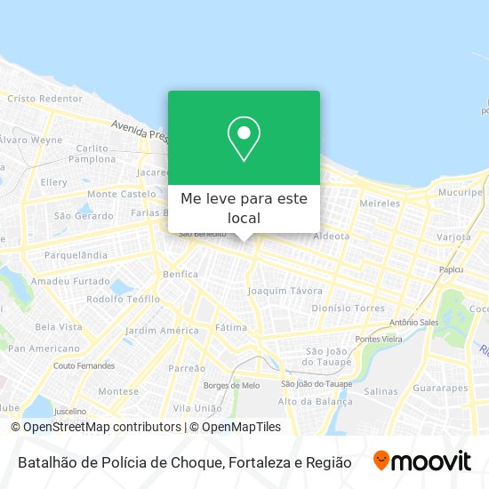 Batalhão de Polícia de Choque mapa