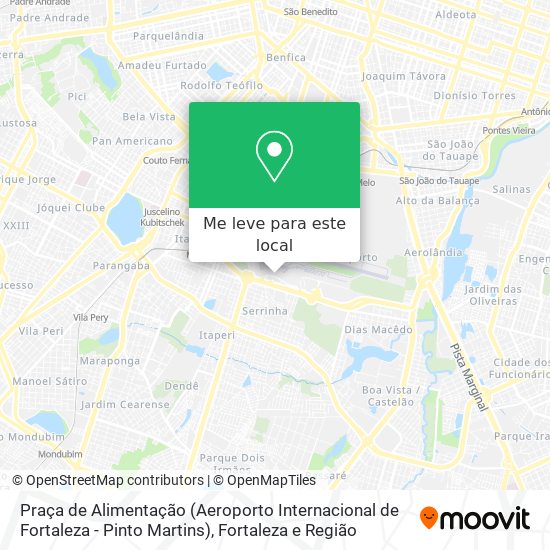 Praça de Alimentação (Aeroporto Internacional de Fortaleza - Pinto Martins) mapa