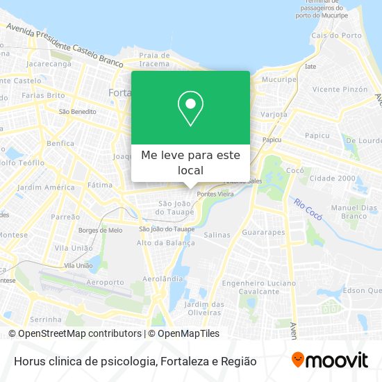 Horus clinica de psicologia mapa