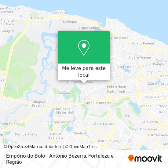 Empório do Bolo - Antônio Bezerra mapa