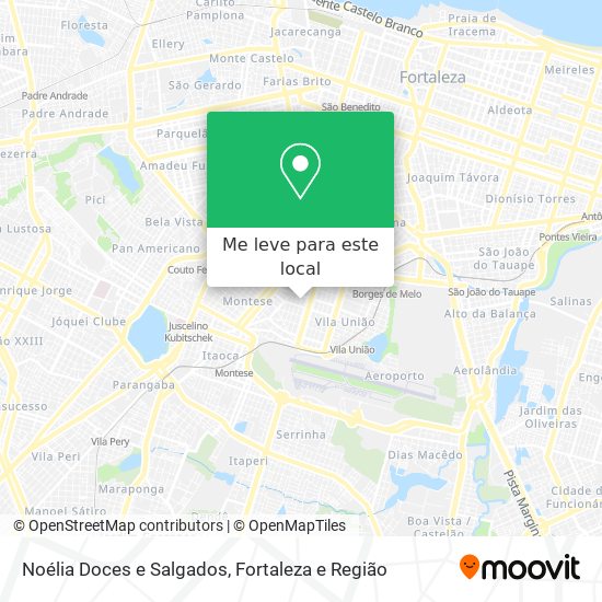 Noélia Doces e Salgados mapa