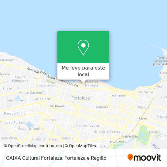 CAIXA Cultural Fortaleza mapa