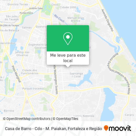 Casa de Barro - Cdo - M. Paiakan mapa
