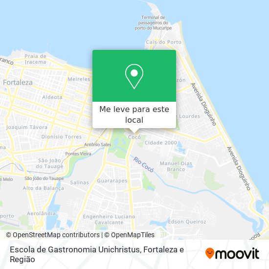 Escola de Gastronomia Unichristus mapa