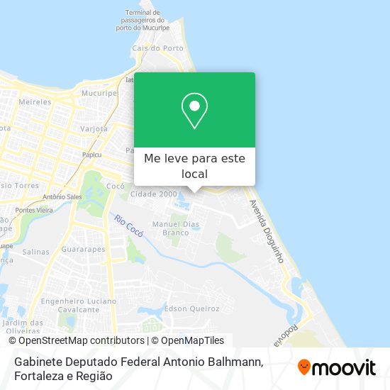 Gabinete Deputado Federal Antonio Balhmann mapa