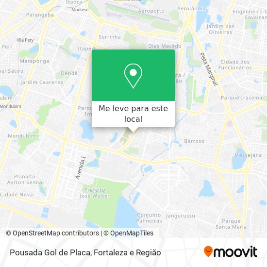 Pousada Gol de Placa mapa