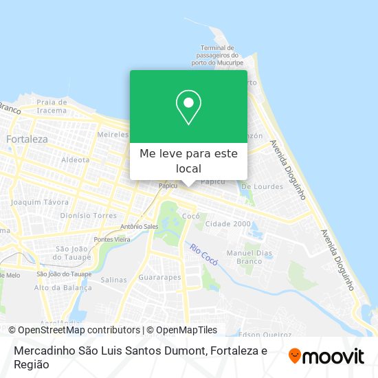 Mercadinho São Luis Santos Dumont mapa