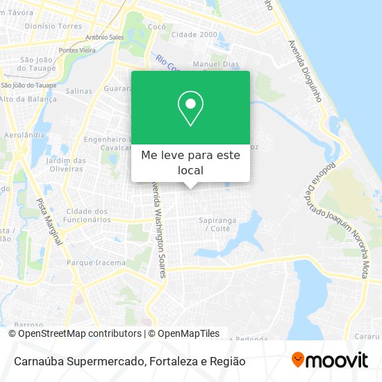 Carnaúba Supermercado mapa