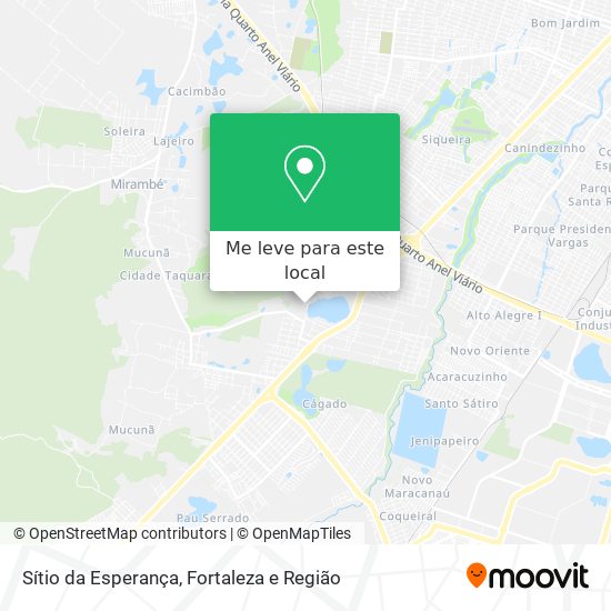 Sítio da Esperança mapa