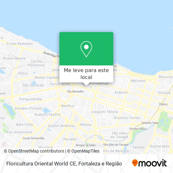 Floricultura Oriental World CE mapa