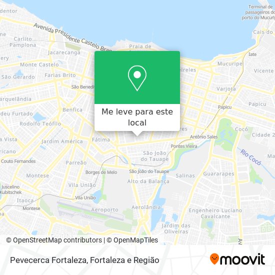 Pevecerca Fortaleza mapa