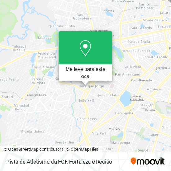 Pista de Atletismo da FGF mapa