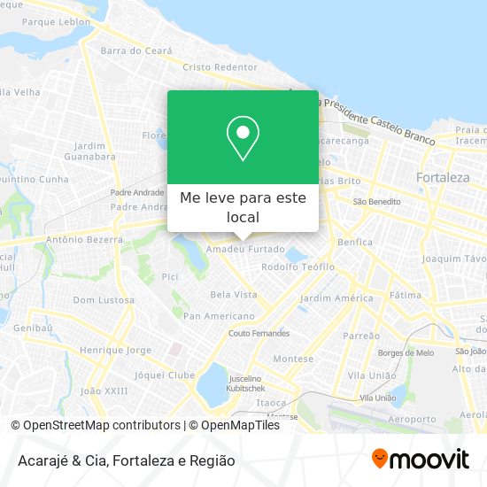Acarajé & Cia mapa