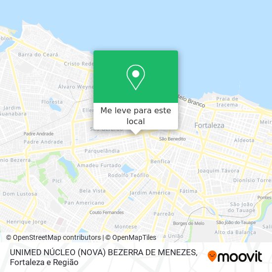 UNIMED NÚCLEO (NOVA) BEZERRA DE MENEZES mapa