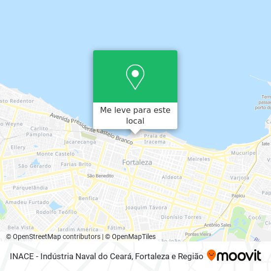 INACE - Indústria Naval do Ceará mapa