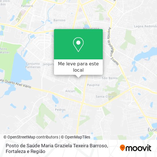 Posto de Saúde Maria Graziela Texeira Barroso mapa