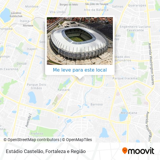 Estádio Castelão mapa