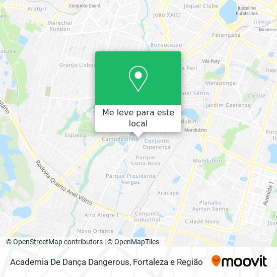 Academia De Dança Dangerous mapa