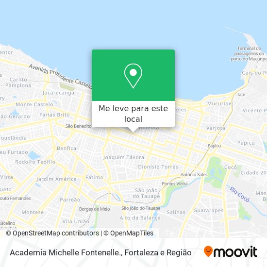 Academia Michelle Fontenelle. mapa