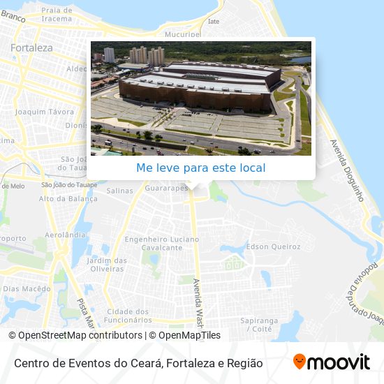 Centro de Eventos do Ceará mapa