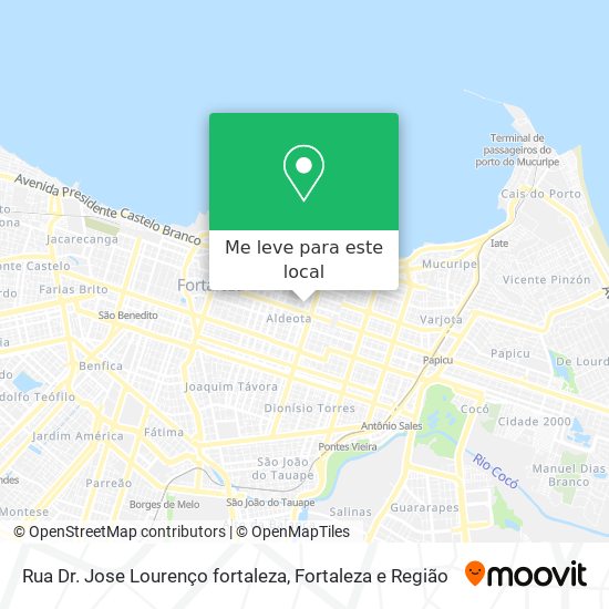 Rua Dr. Jose Lourenço fortaleza mapa