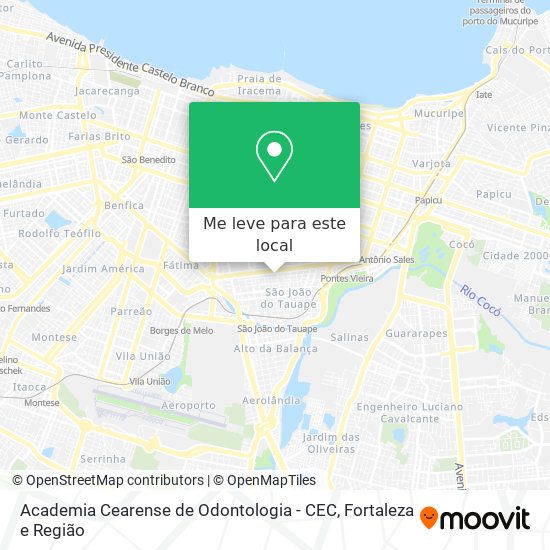 Academia Cearense de Odontologia - CEC mapa