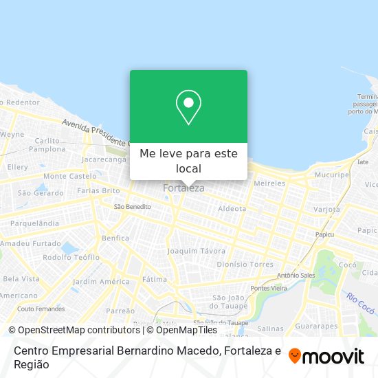 Centro Empresarial Bernardino Macedo mapa