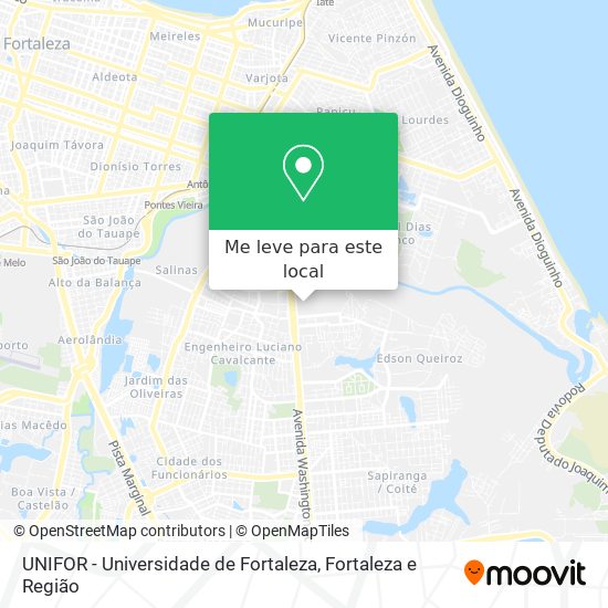 UNIFOR - Universidade de Fortaleza mapa