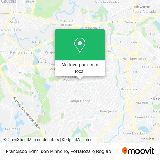 Francisco Edmilson  Pinheiro mapa