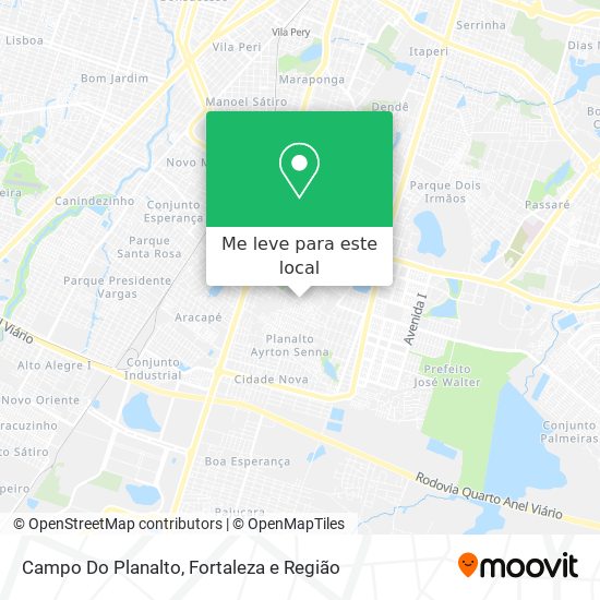 Campo Do Planalto mapa