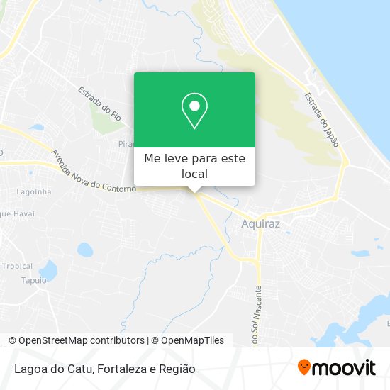 Lagoa do Catu mapa