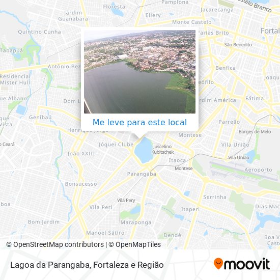 Lagoa da Parangaba mapa