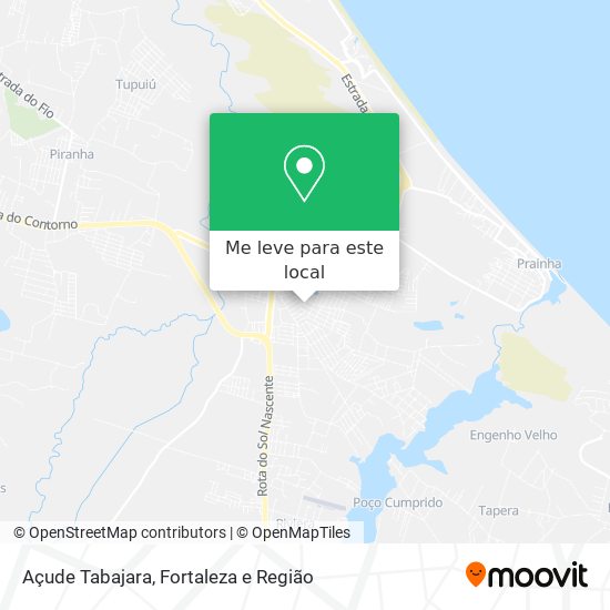 Açude Tabajara mapa