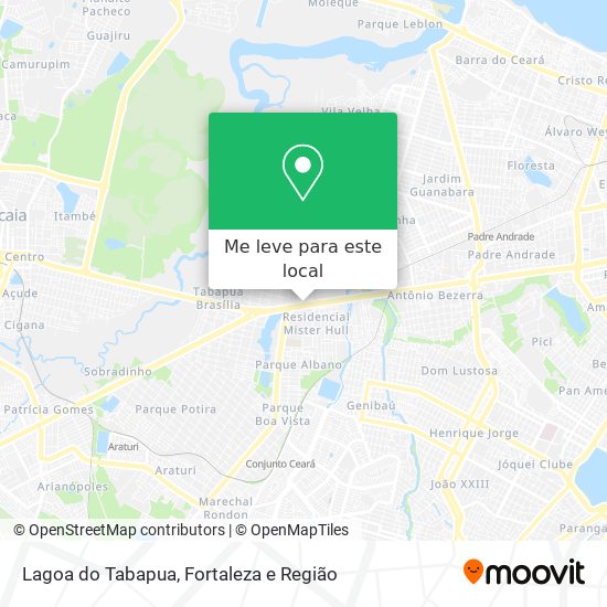 Lagoa do Tabapua mapa