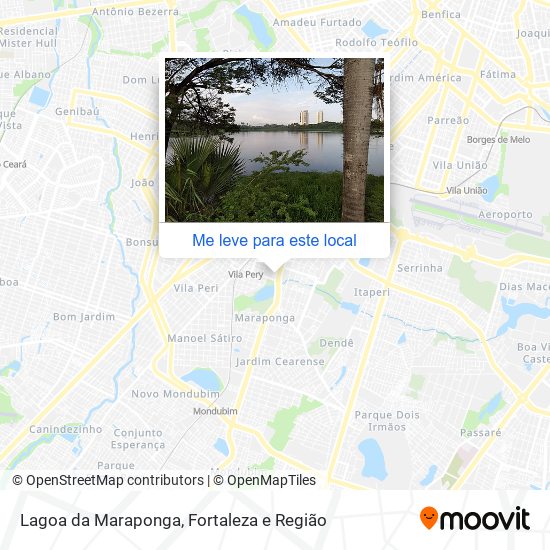 Lagoa da Maraponga mapa