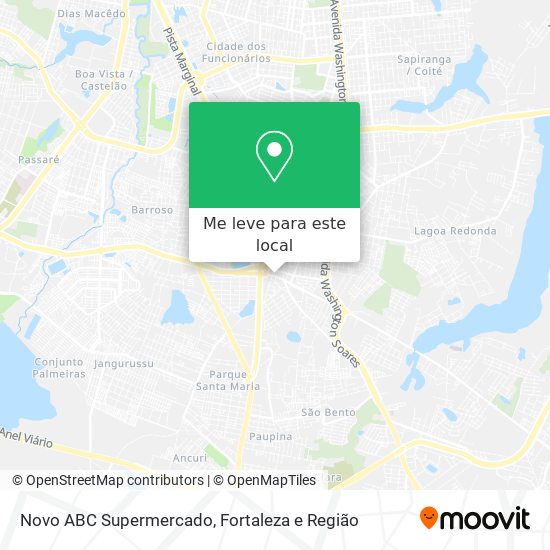 Novo ABC Supermercado mapa