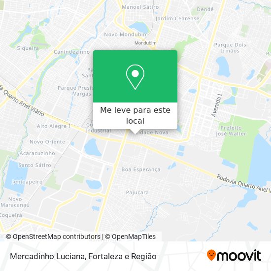 Mercadinho Luciana mapa