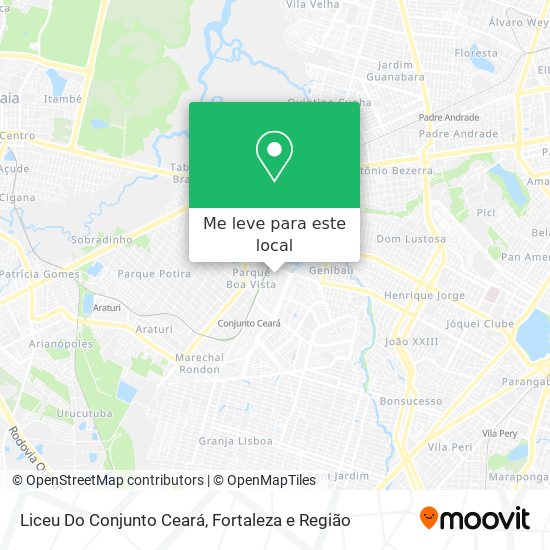 Liceu Do Conjunto Ceará mapa