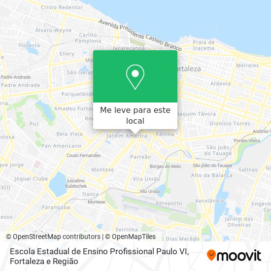 Escola Estadual de Ensino Profissional Paulo VI mapa