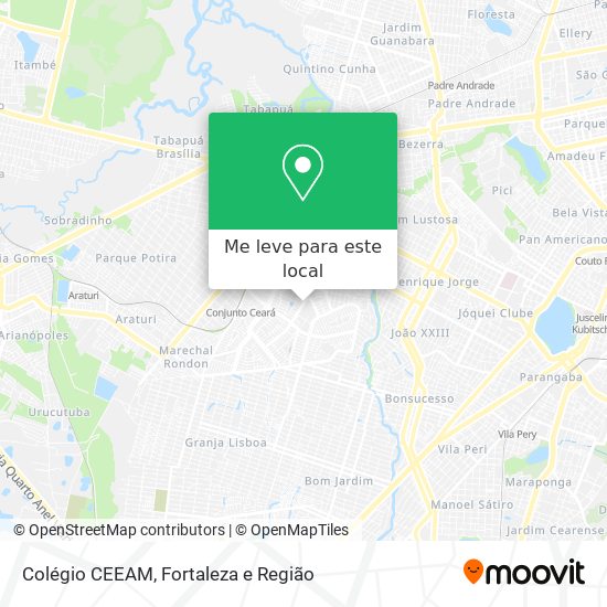 Colégio CEEAM mapa
