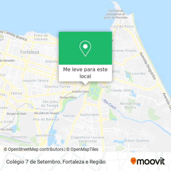 Colégio 7 de Setembro mapa