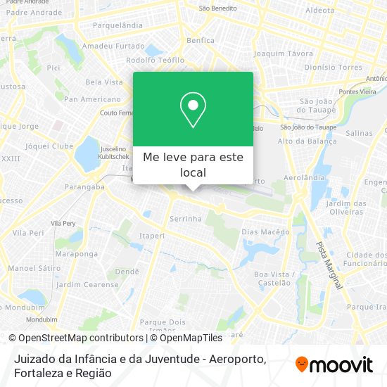 Juizado da Infância e da Juventude - Aeroporto mapa