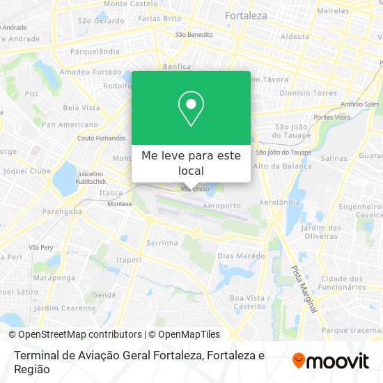 Terminal de Aviação Geral Fortaleza mapa