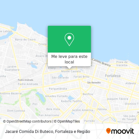 Jacaré Comida Di Buteco mapa