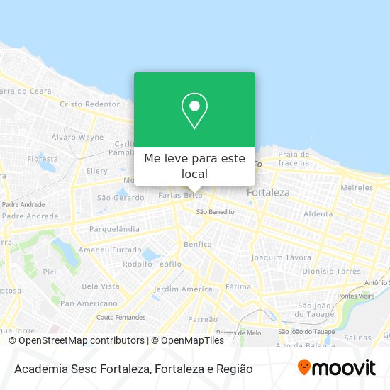 Academia Sesc Fortaleza mapa