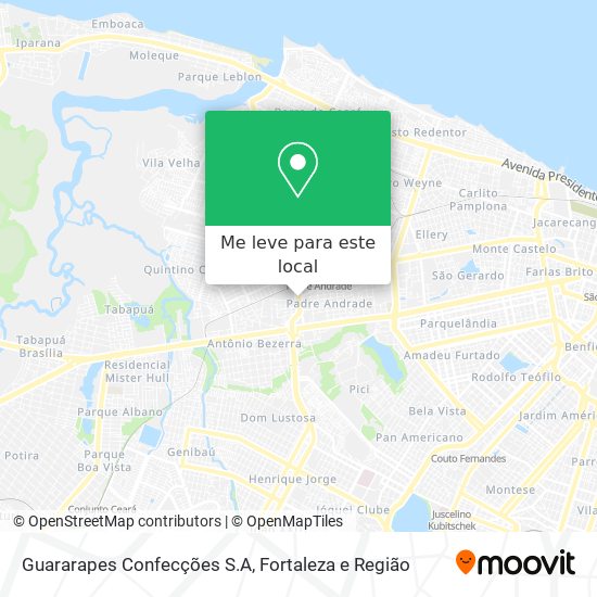 Guararapes Confecções S.A mapa