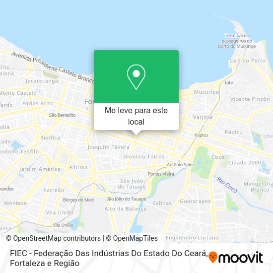 FIEC - Federação Das Indústrias Do Estado Do Ceará mapa