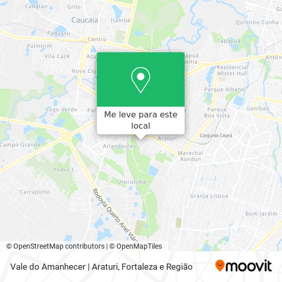 Vale do Amanhecer | Araturi mapa
