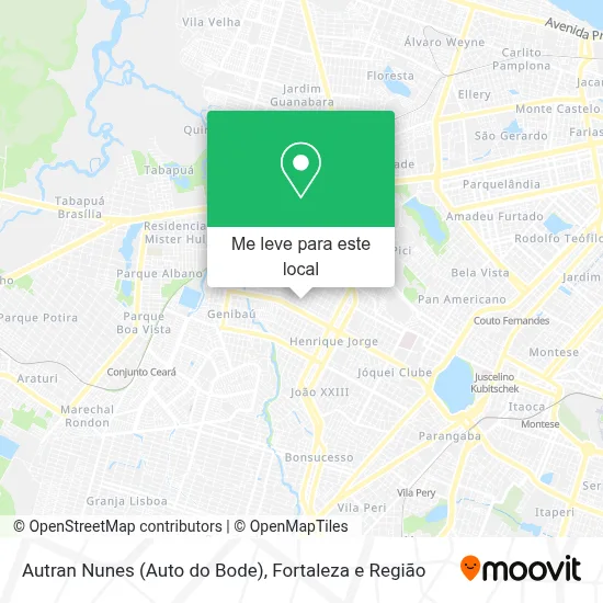 Autran Nunes (Auto do Bode) mapa